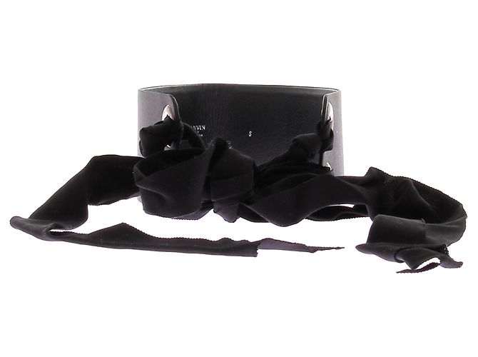Ceinture Lanvin en toile noire - vue 2