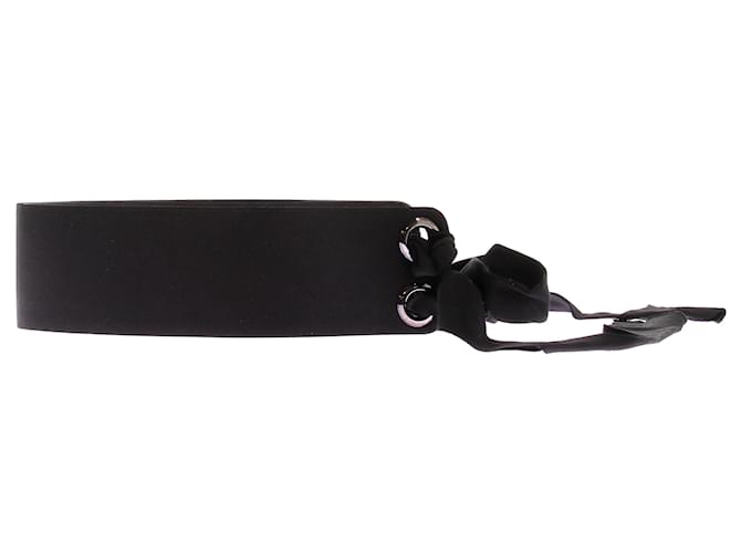Ceinture Lanvin en toile noire - vue 4