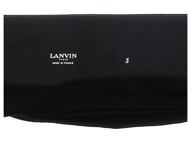 Ceinture Lanvin en toile noire - vue 6