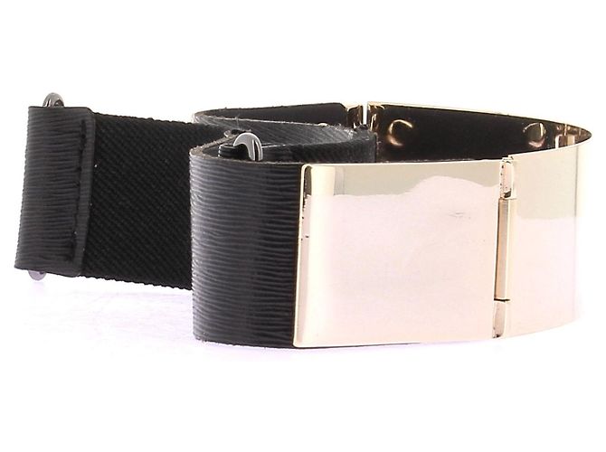 The Kooples Leder- und Metallgürtel Schwarz - Ansicht 3