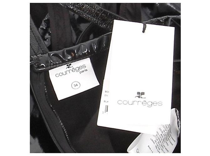 Courreges Body in similpelle lucida Nero - vista 3