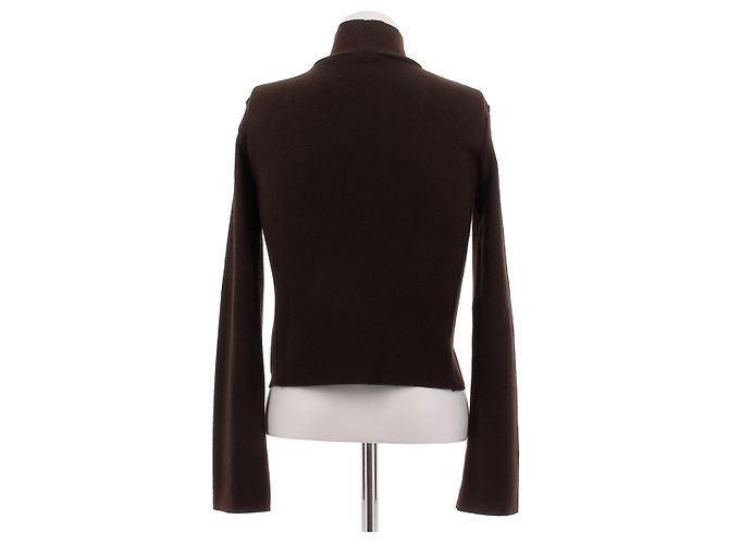 Barbara Bui Brauner Rollkragenpullover aus Pelz - Ansicht 2