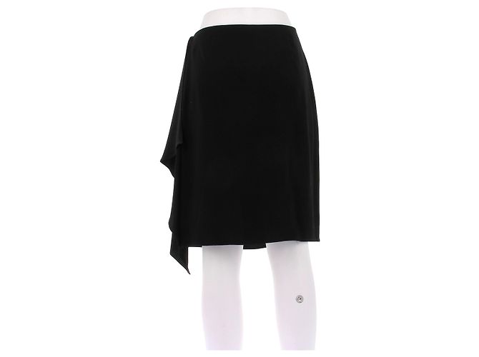 Falda midi asimétrica negra Prada Negro - vista 2