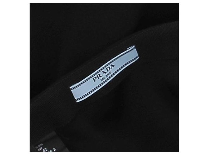 Falda midi asimétrica negra Prada Negro - vista 5