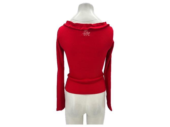 Autre Marque DAMSON MADDER Roter Baumwollcardigan - Ansicht 2