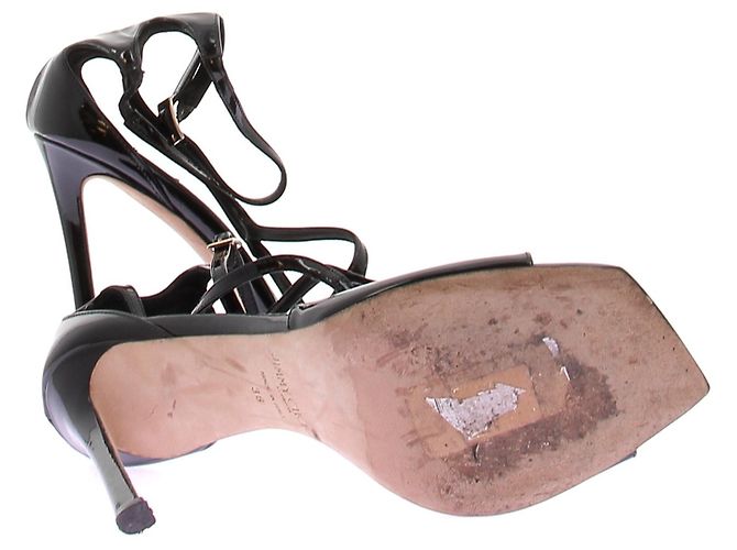 Jimmy Choo Schwarze lackierte High Heels - Ansicht 7