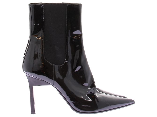 Calvin Klein Botas negras lacadas - vista 2