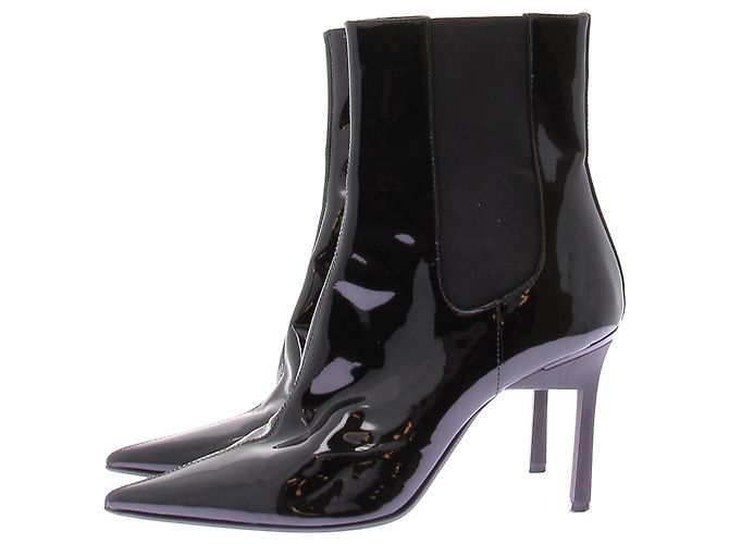 Calvin Klein Botas negras lacadas - vista 3