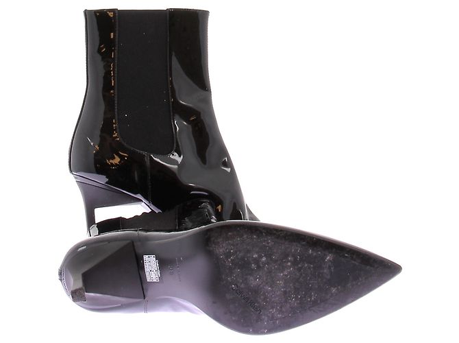 Calvin Klein Botas negras lacadas - vista 7