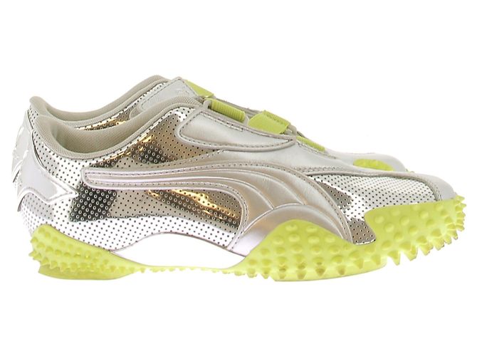 Autre Marque PUMA x OTTOLINGER Silberne Leder Sneakers Golden - Ansicht 2