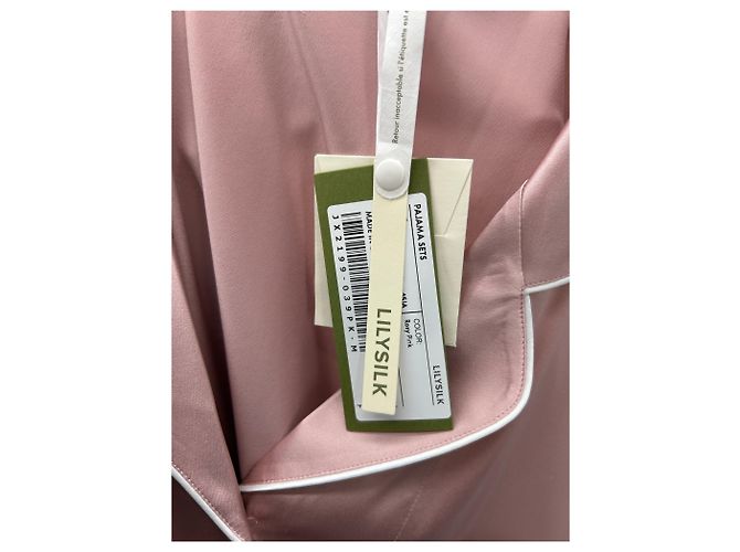 Autre Marque Camicia di seta rosa LILYSILK M - vista 6