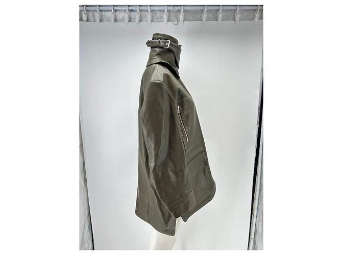 Marc by Marc Jacobs Lederjacke Khaki - Ansicht 3