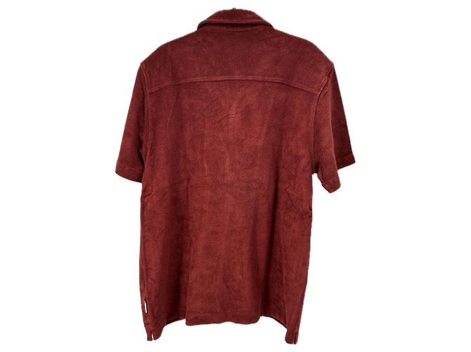 Autre Marque Camicia in spugna bordeaux Bordò - vista 2