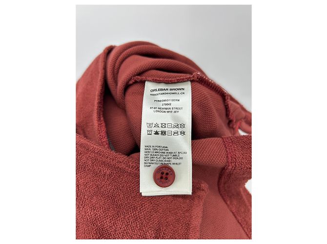 Autre Marque Camicia in spugna bordeaux Bordò - vista 4