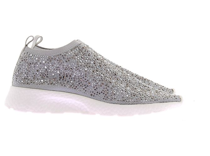 Fred Strass Sneaker Silber mit Gummisohlen 37 - Ansicht 2