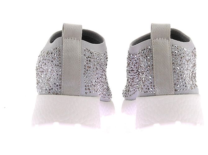 Fred Strass Sneaker Silber mit Gummisohlen 37 - Ansicht 5