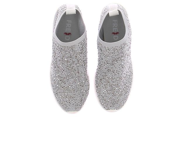 Fred Strass Sneaker Silber mit Gummisohlen 37 - Ansicht 6