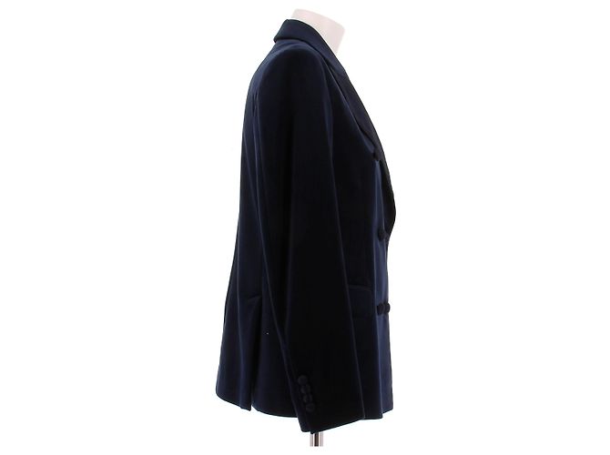 Golden Goose Marineblazer aus Samt Marineblau - Ansicht 3