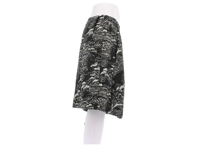 Falda geométrica Marni blanco y negro Talla 42 - vista 3