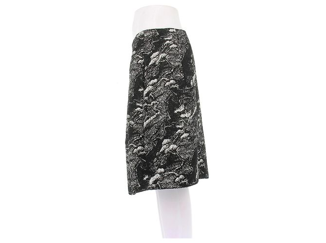 Falda geométrica Marni blanco y negro Talla 42 - vista 4
