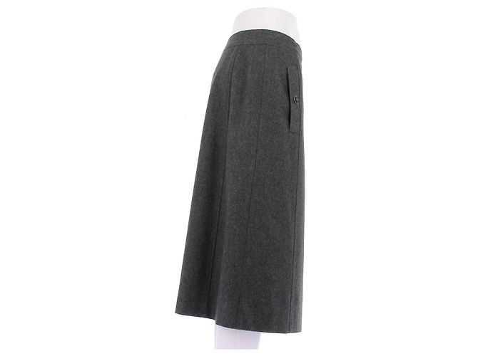 Falda de lana gris oscuro Vanessa Seward - vista 3