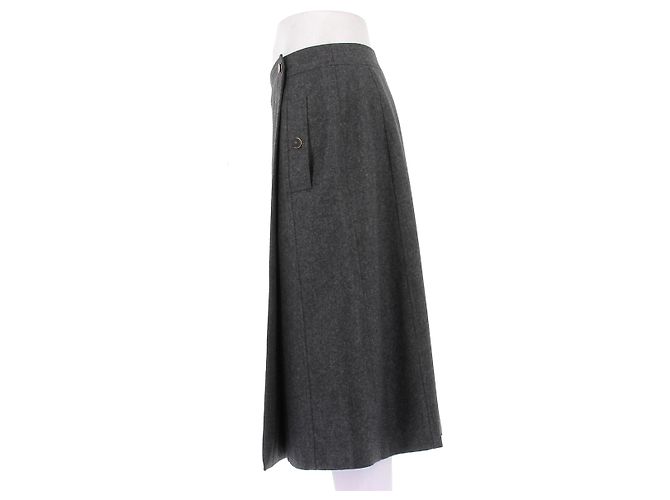 Falda de lana gris oscuro Vanessa Seward - vista 4