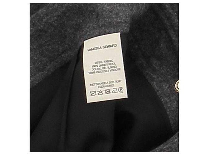 Falda de lana gris oscuro Vanessa Seward - vista 6