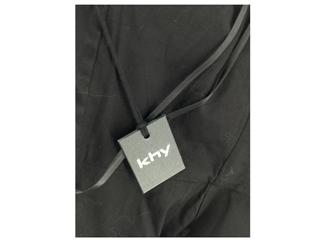 Autre Marque Vestido de algodón negro KHY Talla 6 - vista 5