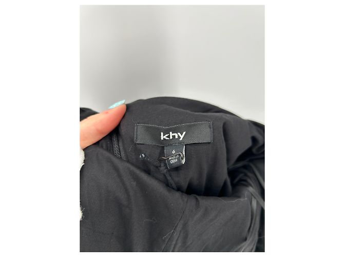Autre Marque Vestido de algodón negro KHY Talla 6 - vista 6