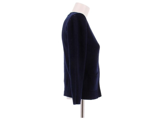 Prada Marinefarbener Wollcardigan Marineblau - Ansicht 3