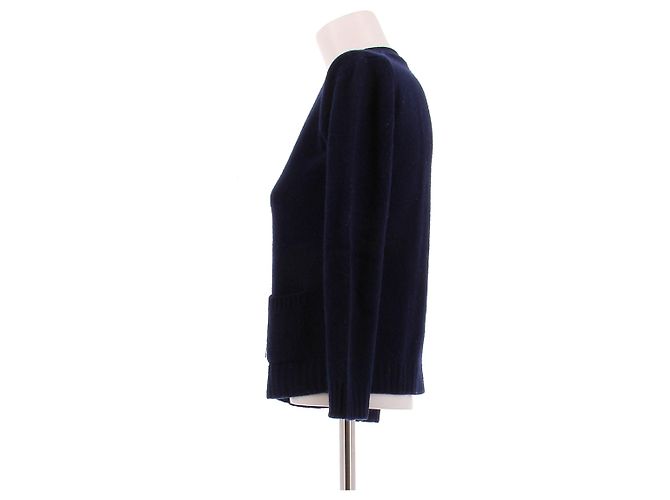 Prada Marinefarbener Wollcardigan Marineblau - Ansicht 4