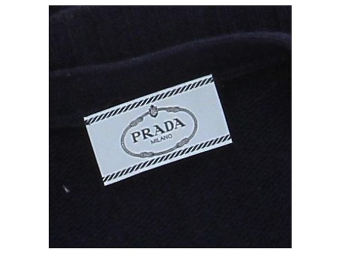 Prada Marinefarbener Wollcardigan Marineblau - Ansicht 5