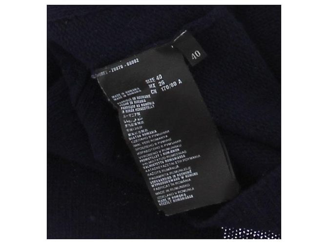 Prada Marinefarbener Wollcardigan Marineblau - Ansicht 6