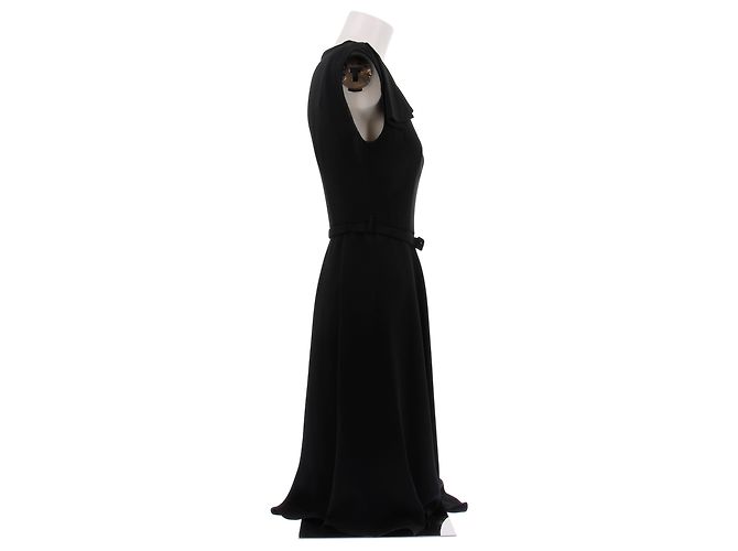 Prada Kleid in Schwarz mit Rüschen - Ansicht 3