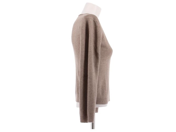 Comme Des Garcons Beige V-Ausschnitt Pullover aus Wolle und Kaschmir - Ansicht 3