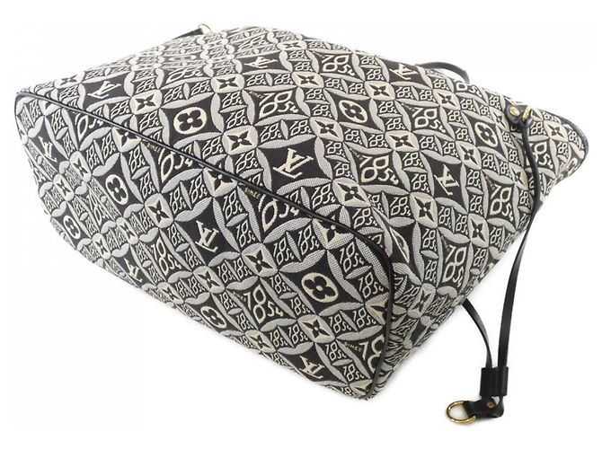 Bolso Neverfull MM Louis Vuitton SINCE1854 Castaño Gris - vista 2