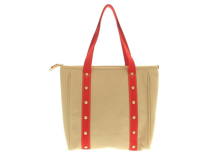 Louis Vuitton Antigua Cabas MM Handtasche Beige - Ansicht 2