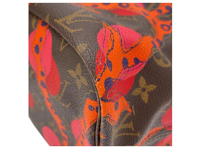 Bolso Neverfull MM Monogram Ramage de Louis Vuitton Castaño Monograma - vista 3