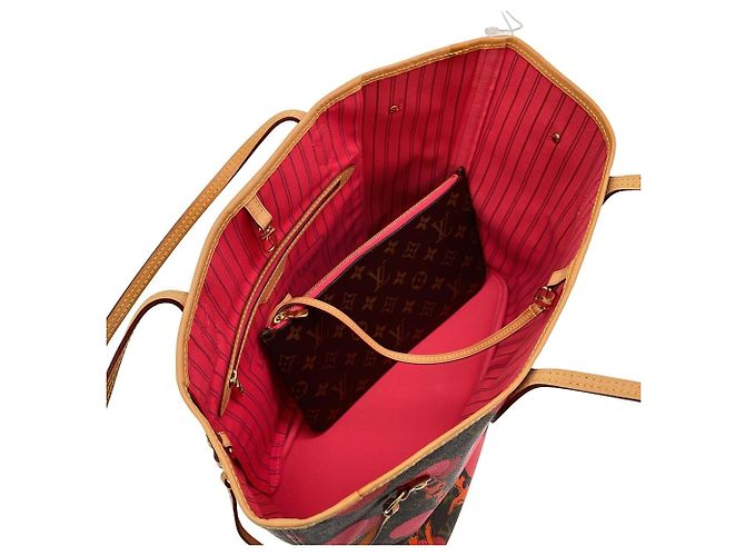 Bolso Neverfull MM Monogram Ramage de Louis Vuitton Castaño Monograma - vista 6