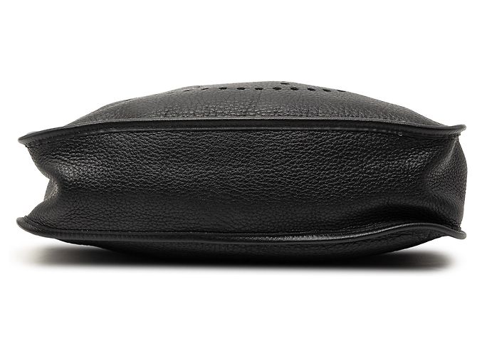 Hermès Evelyne 33 in Pelle Clemence Nera Nero - vista 3