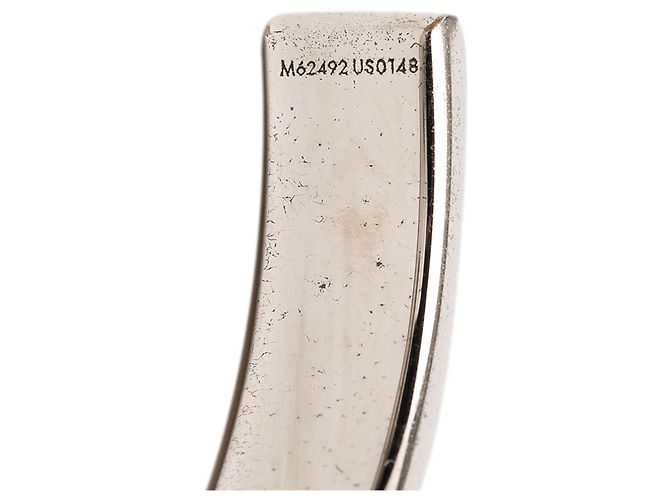 Bracciale in ottone argentato Damier Colors Louis Vuitton Argento - vista 5