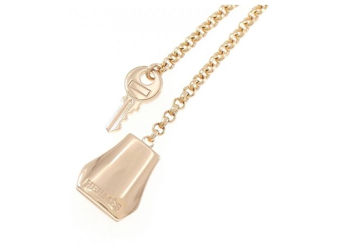 Hermès Collana Hermes Kelly Clochette PM Rosa - vista 3