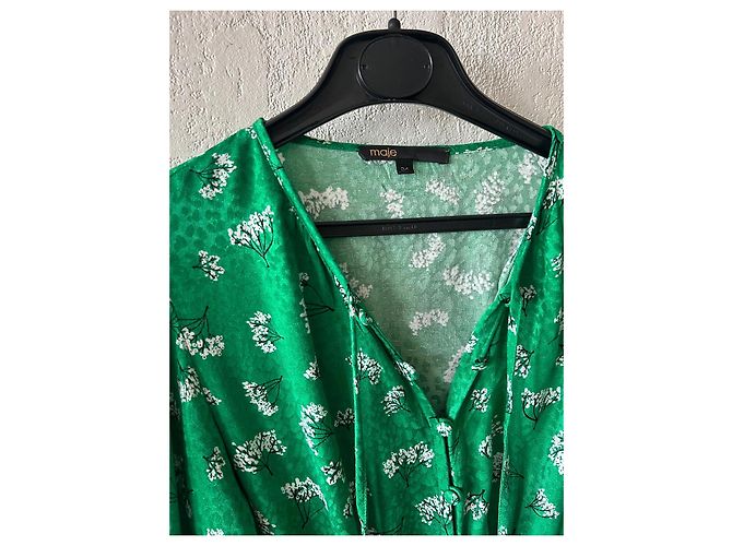 Maje Tuta verde con stampa floreale - vista 2