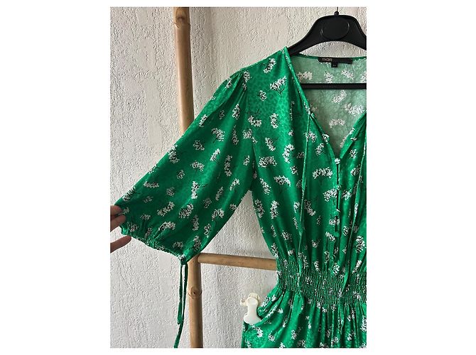 Maje Tuta verde con stampa floreale - vista 4