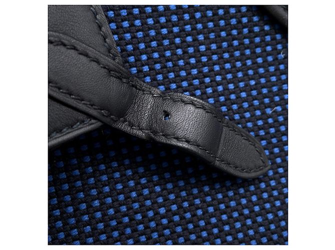 Borsa a mano mini Fourre-Tout Victoria 3 di Hermès Nero Blu - vista 13