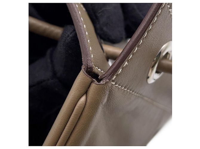 Borsa a Spalla Aline Mini in Grigio Etoupe di Hermès Taupe - vista 14