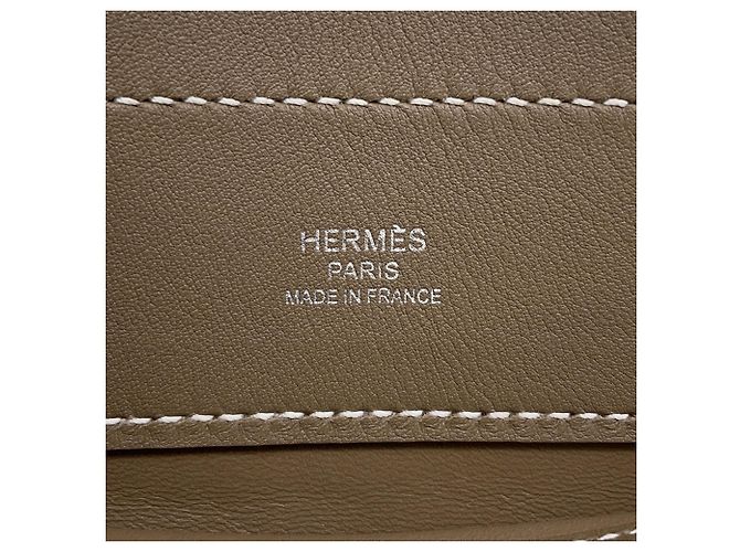 Borsa a Spalla Aline Mini in Grigio Etoupe di Hermès Taupe - vista 17