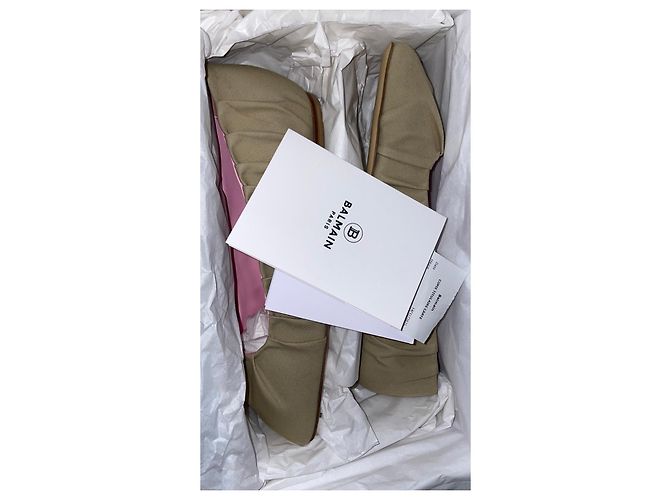 Bailarinas Balmain de lona beige - vista 12
