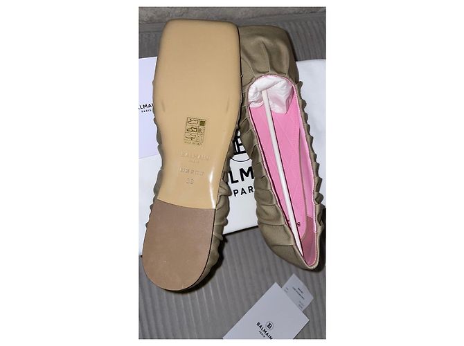 Bailarinas Balmain de lona beige - vista 6