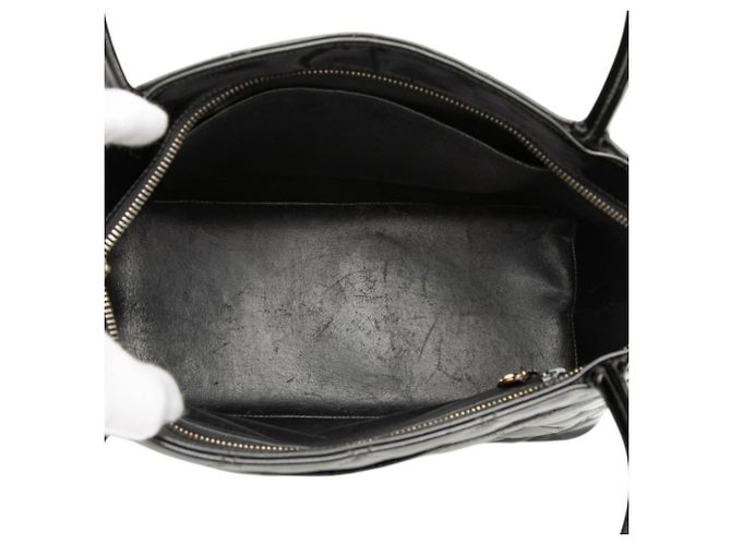 Timeless Bolso de mano Chanel Matelassé Coco Mark Reissue Tote Negro - vista 4
